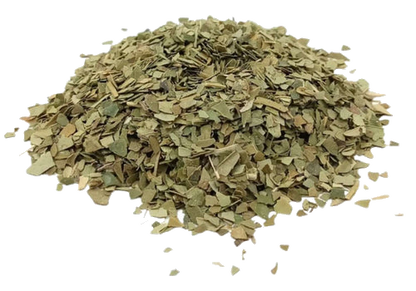 Transparent image of Porter Hill Tea Company's Yerba Mate herbal and fruit tea blend in a clear container.