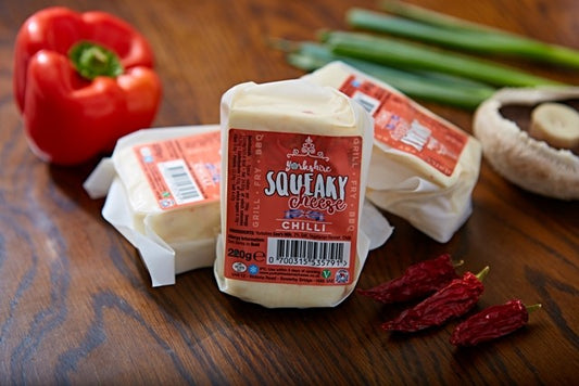 British Halloumi Style Squeaky Cheese with Chilli